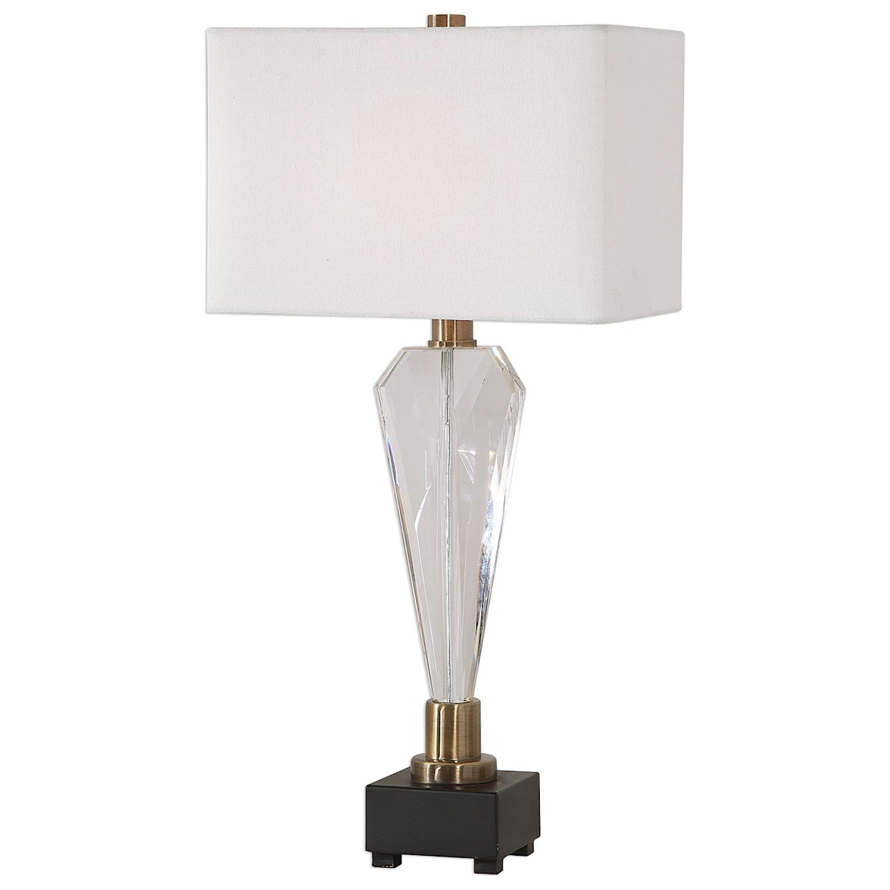 Uttermost Table Lamps Cora Geometric Crystal Table Lamp