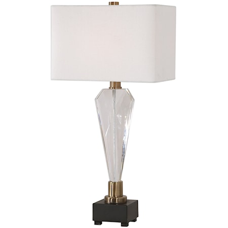 Cora Geometric Crystal Table Lamp