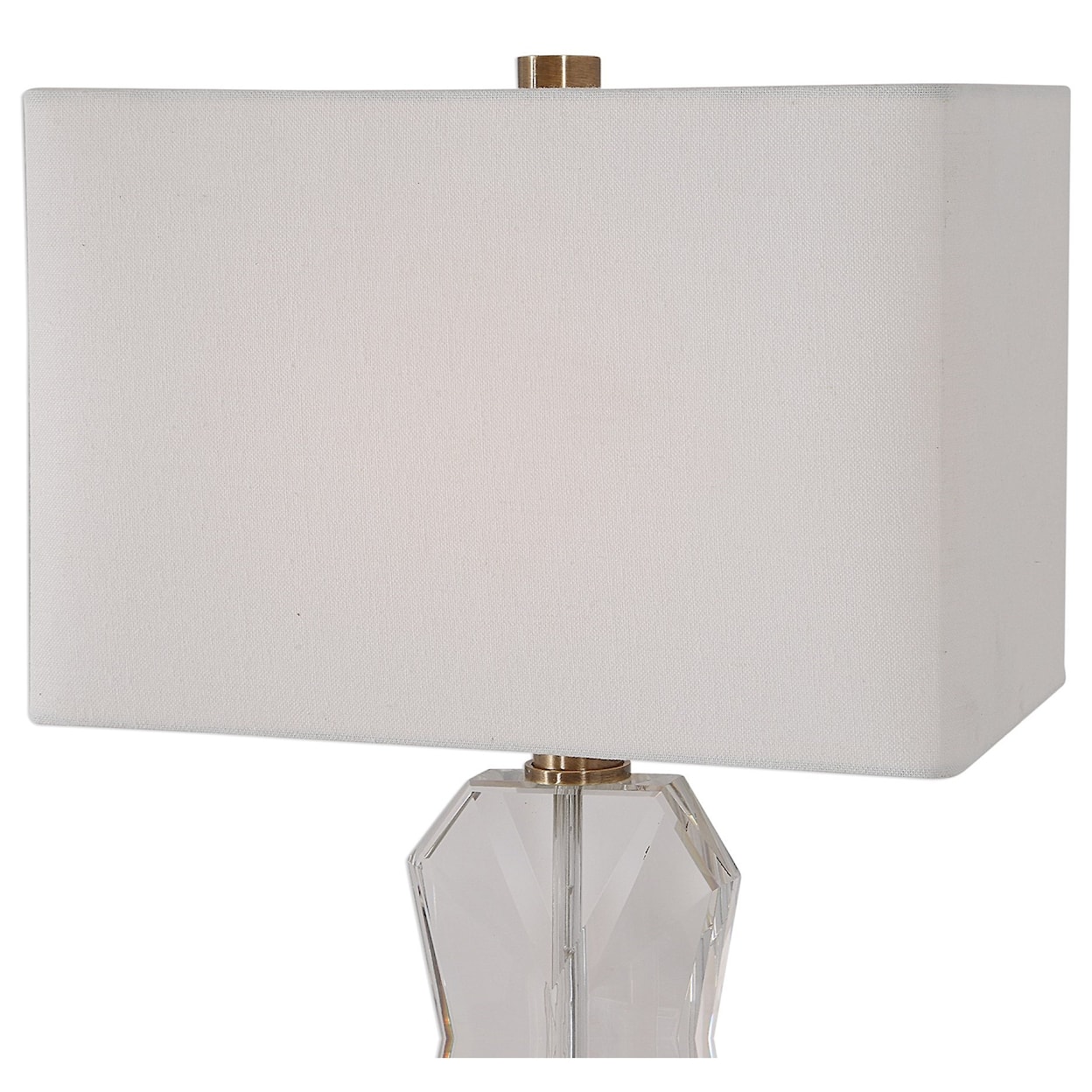 Uttermost Table Lamps Cora Geometric Crystal Table Lamp