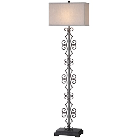 Adelardo Rust Bronze Floor Lamp