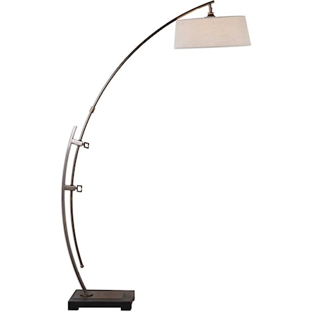 Calogero Bronze Arc Floor Lamp
