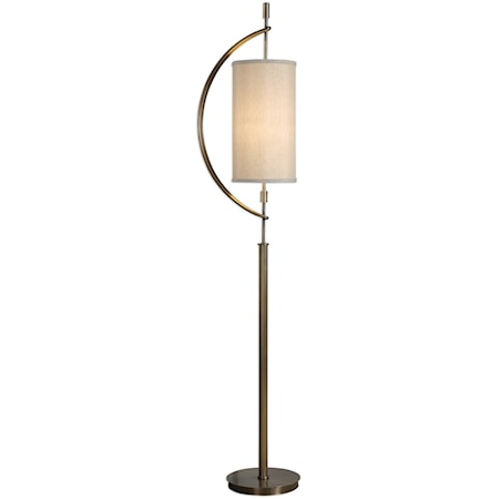 Balaour Antique Brass Floor Lamp