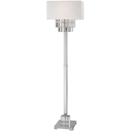 Resana Polished Nickel Floor Lamp