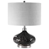 Uttermost Table Lamps Ampara Deep Charcoal Table Lamp