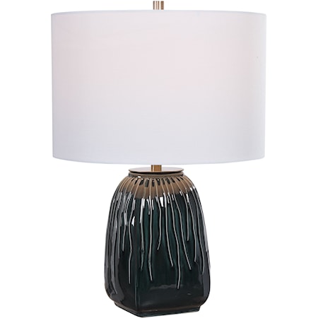 Marimo Deep Teal Table Lamp