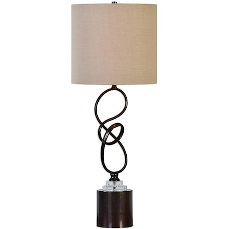 Aprilia Twisted Dark Bronze Lamp