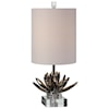 Uttermost Accent Lamps  Silver Lotus Accent Lamp