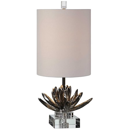 Silver Lotus Table Lamp