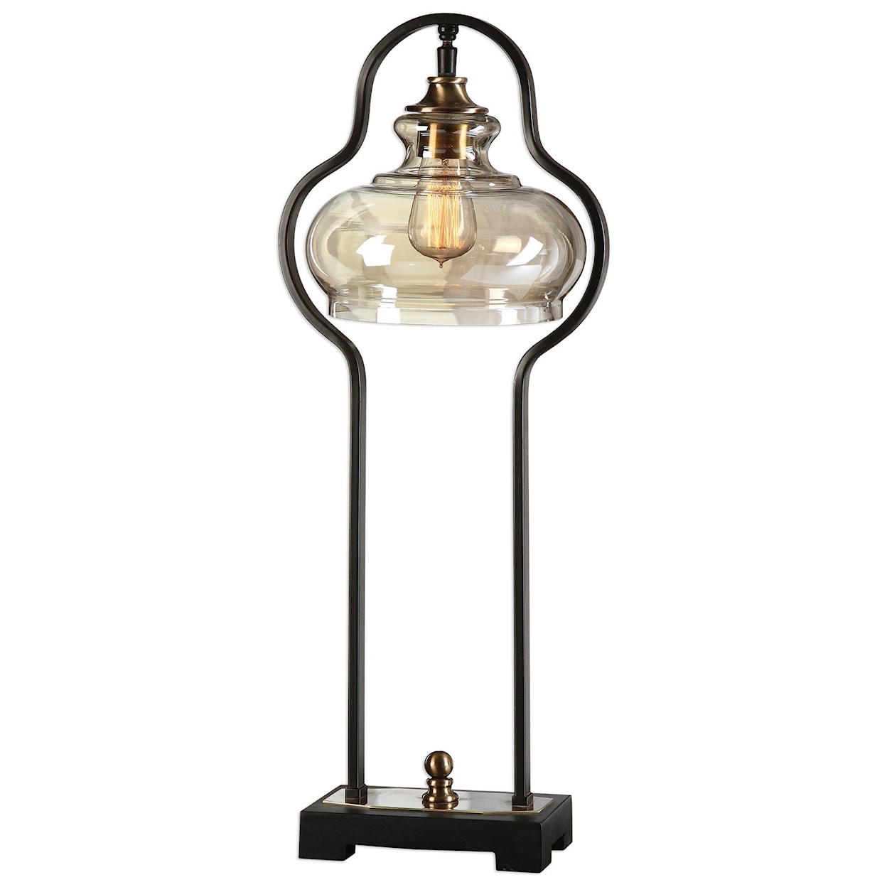 Uttermost Desk Lamps  Cotulla Aged Black Desk Lamp