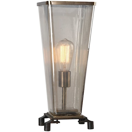 Emidio Glass Hurricane Lamp