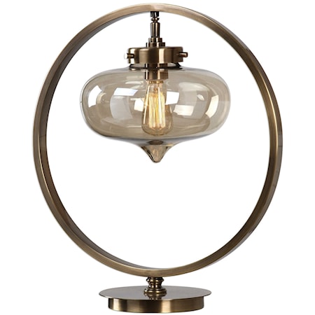 Namura Antiqued Brass Accent Lamp