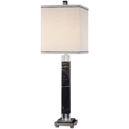 Brigida Black Marble Accent Lamps