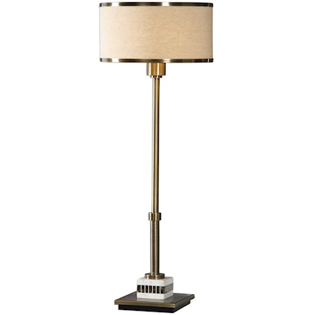 Koronia Antiqued Brass Lamp