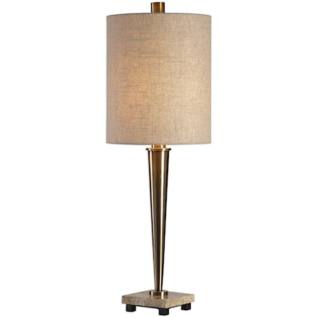 Ennell Antiqued Brass Lamp