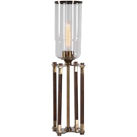 Rostand Wood Column Lamp