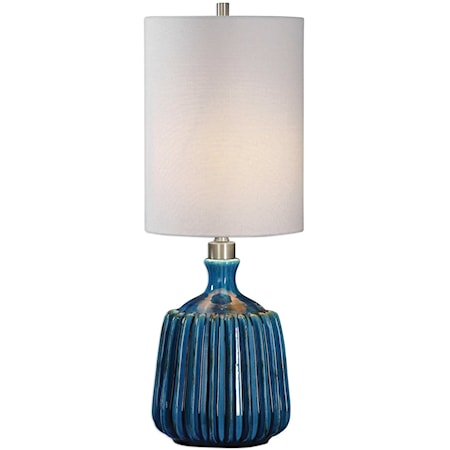 Amaris Blue Ceramic Lamp