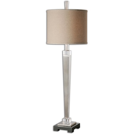 Terme Brushed Nickel Buffet Lamp