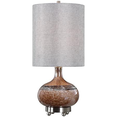 Judsonia Rust Glass Accent Lamp