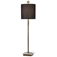 Volante Antique Brass Table Lamp