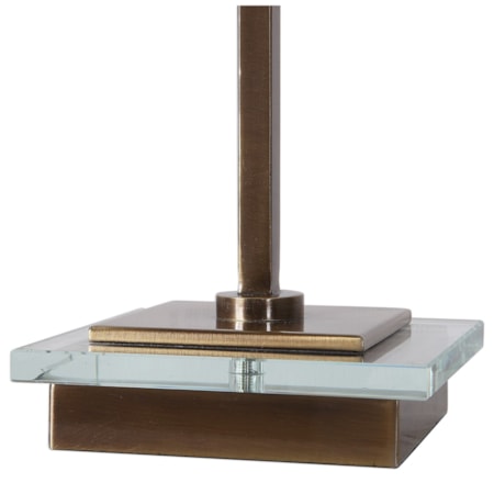 Volante Antique Brass Table Lamp