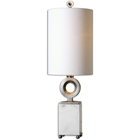 Palos White Alabaster Buffet Lamp