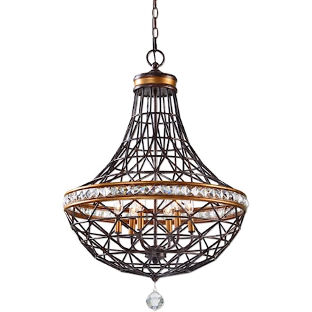 Cestino 6 Light Geometric Pendant