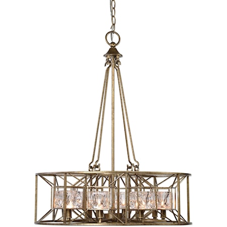 Ghiaccio 8 Light Swedish Iron Pendant