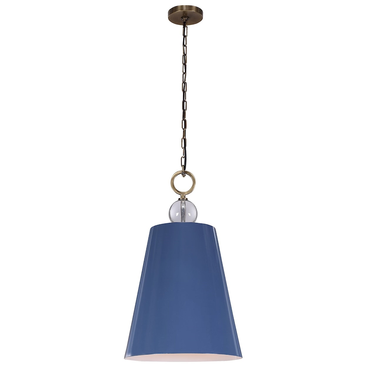 Uttermost Lighting Fixtures - Pendant Lights Delray Blue 1 Light Pendant