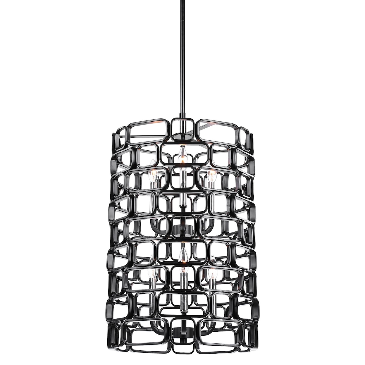 Uttermost Lighting Fixtures - Pendant Lights Becton 6 Light Modern Pendant