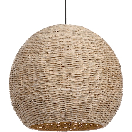 Seagrass 1 Light Dome Pendant