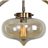 Uttermost Lighting Fixtures - Pendant Lights Namura 1 Light Brass Mini Pendant