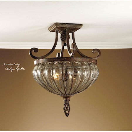 Galeana 2-Light Semi Flush Mount