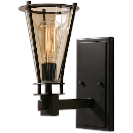 Frisco 1 Light Rustic Wall Sconce