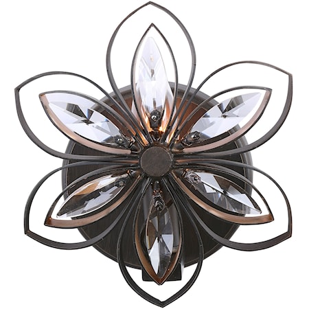 Posey 1 Light Floral Sconce