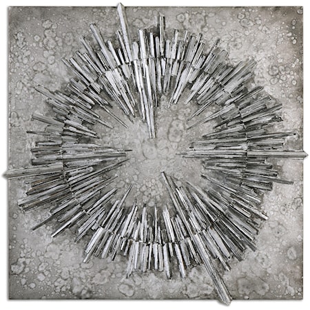 Nebulus Silver Wall Art