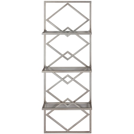 Silvia Silver Wall Shelf