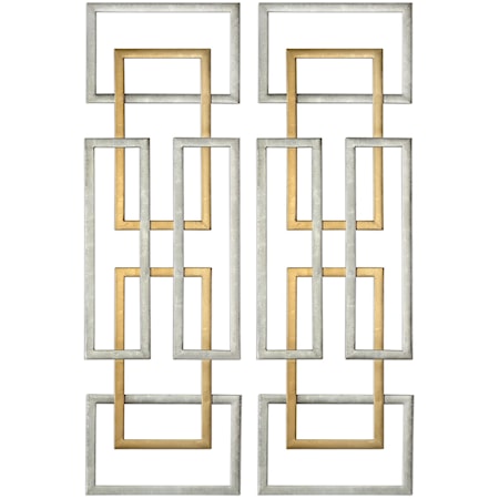 Aerin Geometric Wall Art, S/2