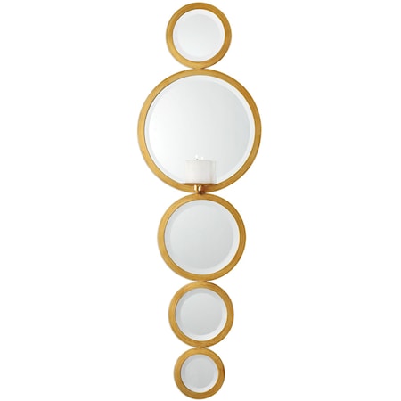 Hailey Mirrored Candle Wall Sconce