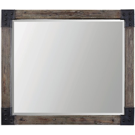 Nelo Weathered Wood Mirror