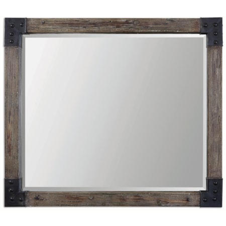 Nelo Weathered Wood Mirror