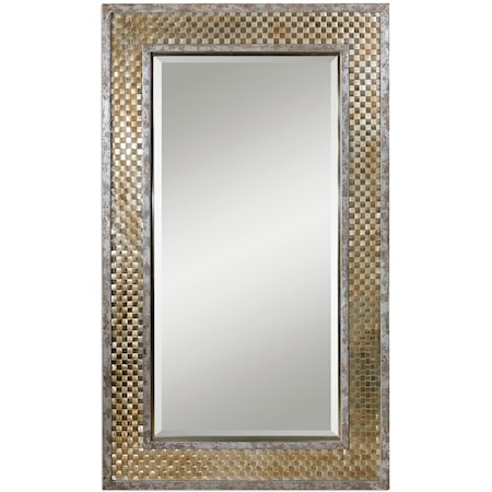 Mondego Woven Nickel Mirror