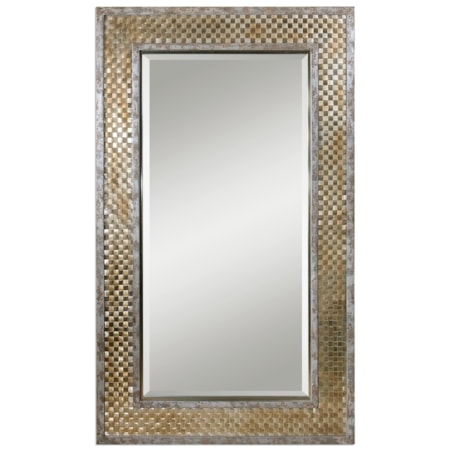 Mondego Woven Nickel Mirror