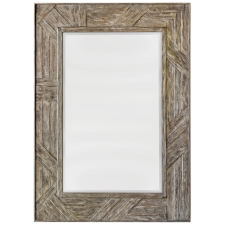 Fortuo Mahogany Wood Mirror