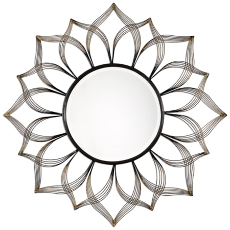 Imani Iron Sunflower Mirror