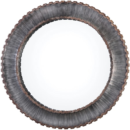  Tanaina Silver Round Mirror