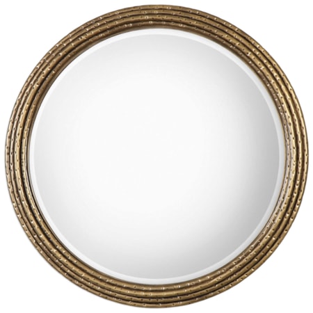 Spera Round Gold Mirror