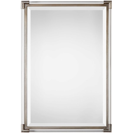 Mackai Metallic Silver Mirror