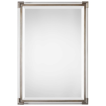 Mackai Metallic Silver Mirror