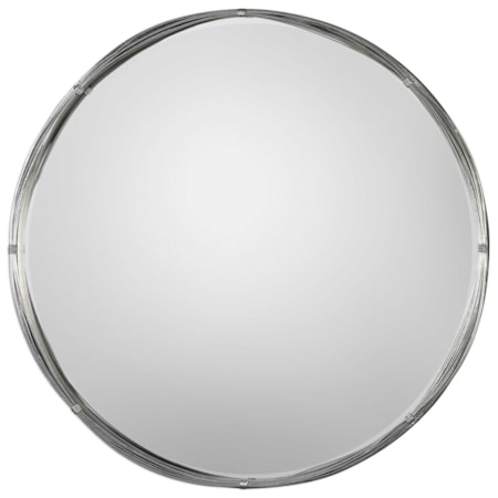 Ohmer Round Metal Coils Mirror