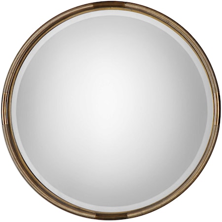 Finnick Iron Coil Round Mirror